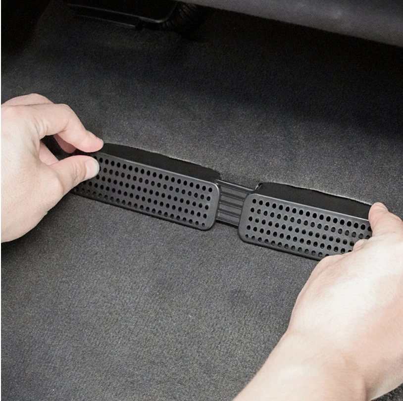 

For Audi Q5 2018-2020-2022 Accessories Seat Bottom AC Air Duct Vent Anti-blocking Protective Cover Vent Frame Protection Trim