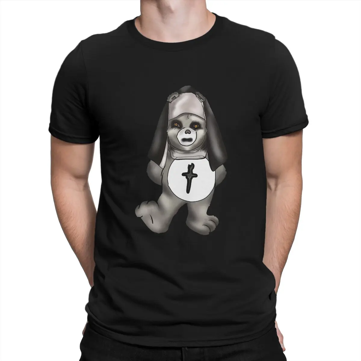 Men Disguise T Shirts The Nun 100% Cotton Clothing Humorous Short Sleeve Crew Neck Tee Shirt Printing T-Shirts