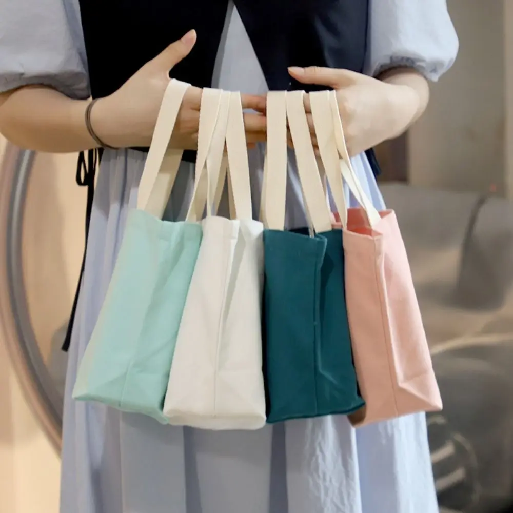 Umbrella Handbags Bucket Bags Temperament Coffee Milk Tea Bags Spring Day Picnic Bags Women Handbags Korean Style Canvas Bags