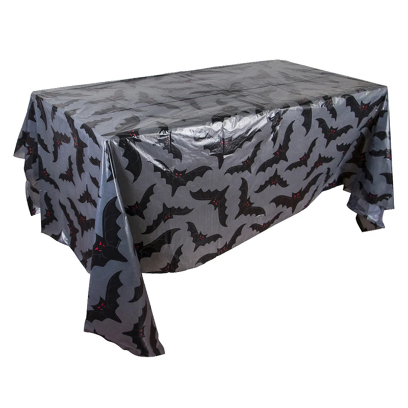 Halloween Decorations Disposable Plastic Halloween Tablecloth | Halloween Party Decorations Supplies for Table Backdrop Banner