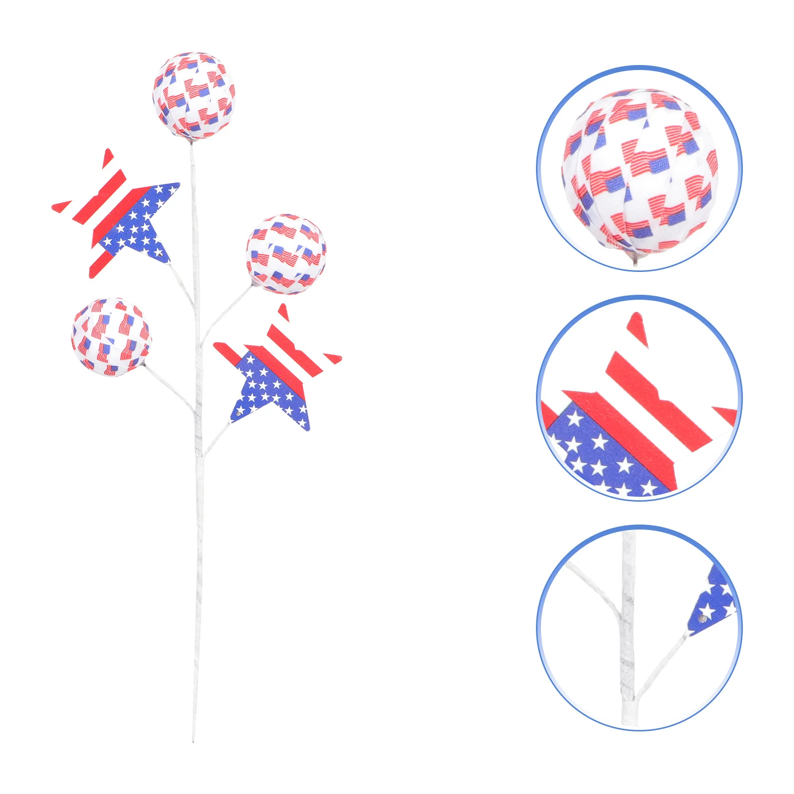 

Independence Day Flag Stems Funny Picks 4th of July Decoration Photo Props Independence Day Sticks