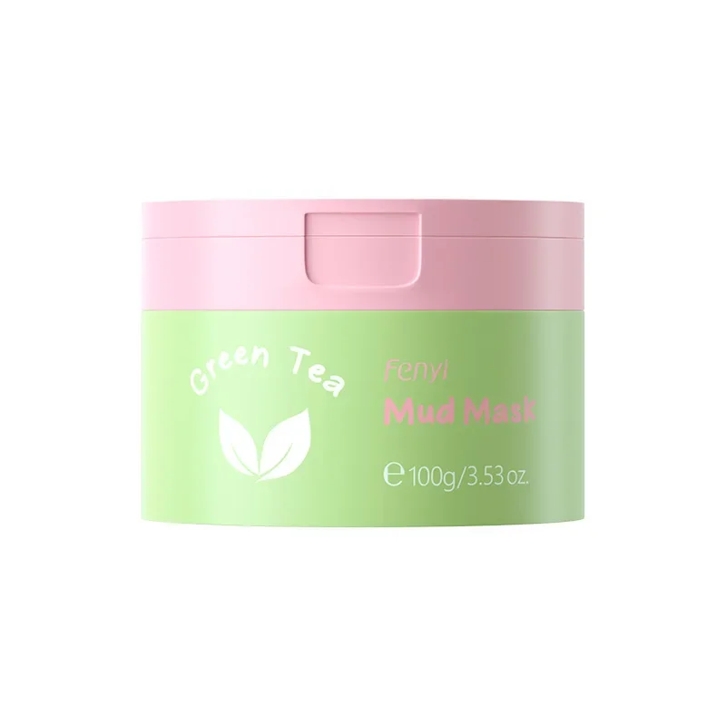 100g Green Tea Clay Mask Moisturizing Deep Cleansing Oil Control Blackhead Remover Face Mask Facial Mud Masks Skin Care for Face
