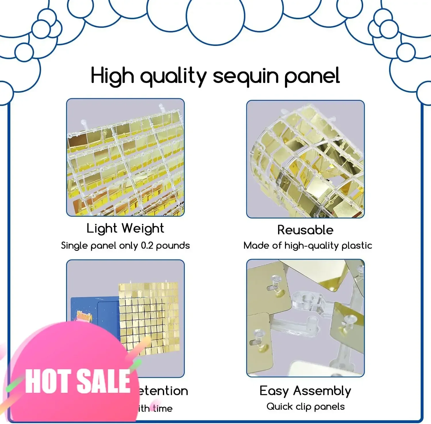 

Горячие продажи! Эксклюзивное предложение: Серебристый блестящий фон для фотосессий, 48 квадратных панелей с блестками, фотофон для дня рождения.