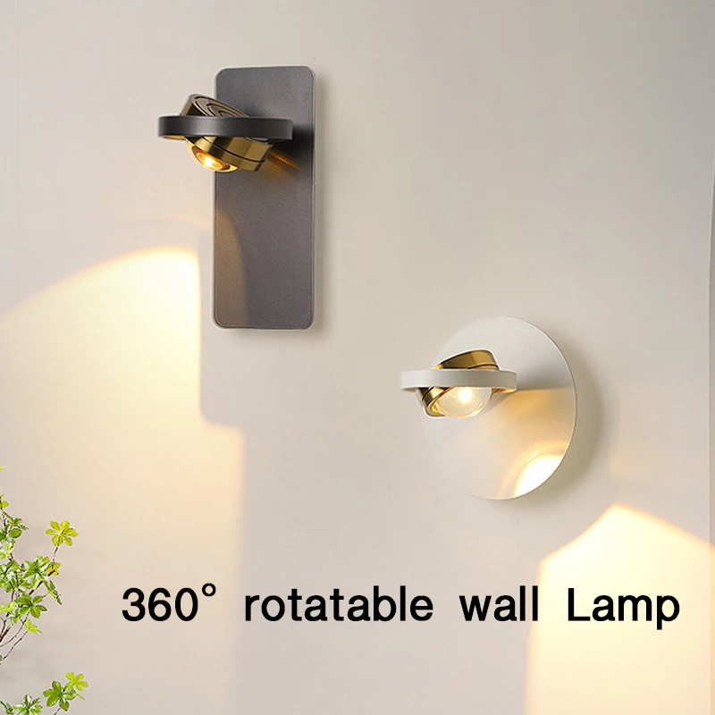 

Modern LED Wall Lamp Rotatable Wall Light for Bedroom Living Room Indoor Wall Sconces Home Decoration Lighting Fixture