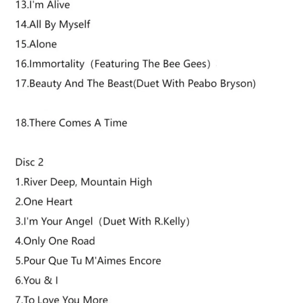 مجموعة Celine Dion Century 2CD - القصص المميزة بما في ذلك "قلبي سيذهب على" لعشاق الموسيقى ومحبي الموسيقى الموسيقية