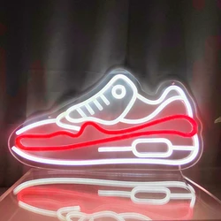 Birthday Gift Light 18x9 inches Shoes Shaped Neon Sign for Boyfriend Gift, Shoes Store, Bedroom Wall Decorative Sign Lights