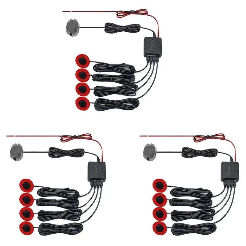 Strange 3X Reversing Radar Sensor Probe Buzzer General Car Supplies