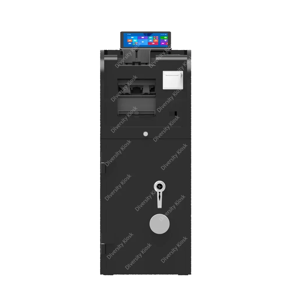 High Speed Cash Deposit Solution Safe Deposit Kiosk Cash Safe Terminal Strongbox Smart Cash Management System