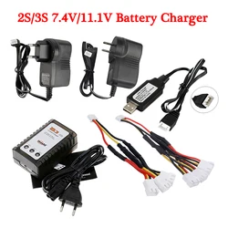 7.4V/7.6v 11.1v/11.4v Lipo batteria di ricarica cavo di linea parallela USB 2S 3S balance charger B3