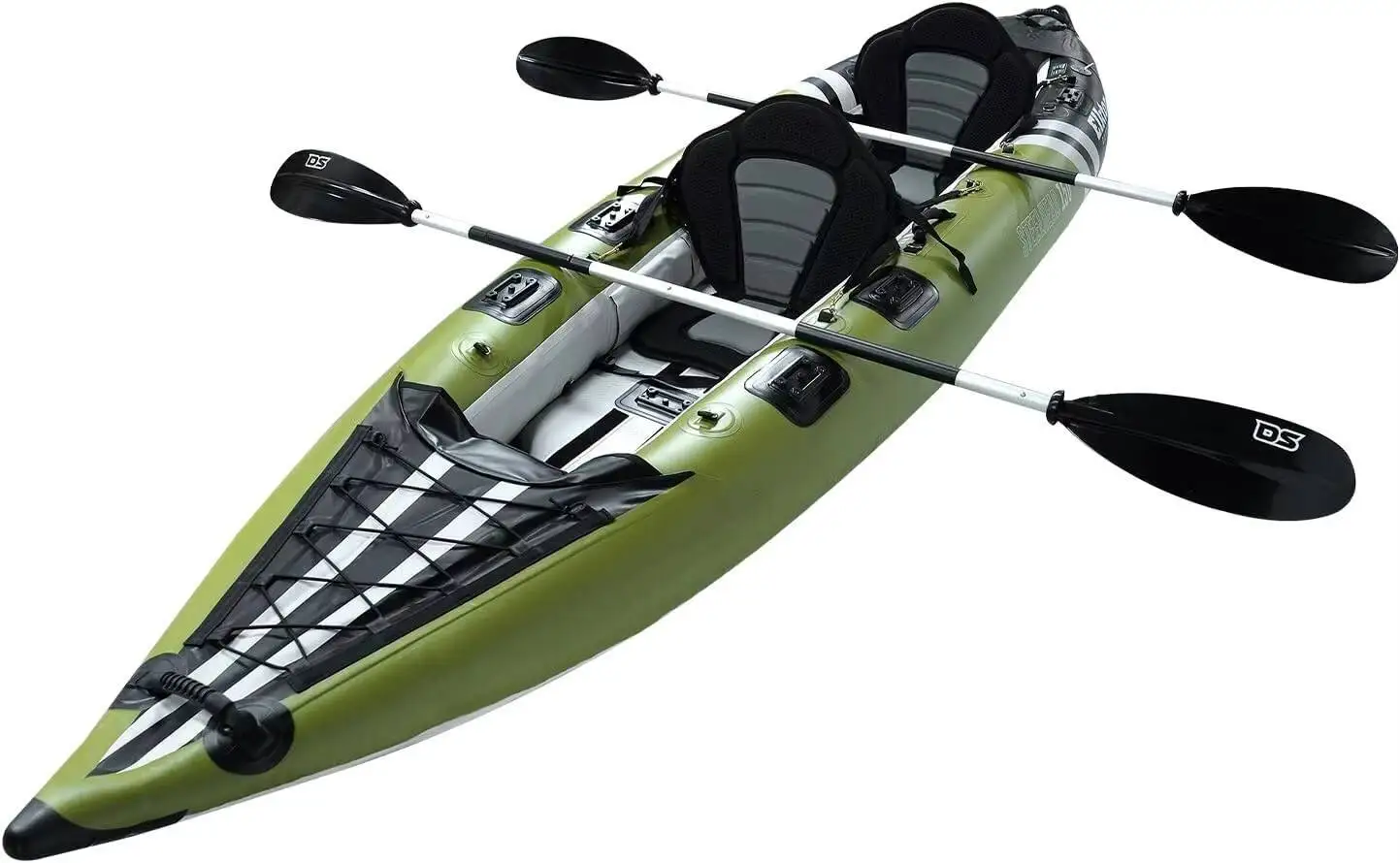 قارب كاياك لصيد الأسماك قابل للنفخ برأس فولاذي للاستخدام الخارجي من إلكتون