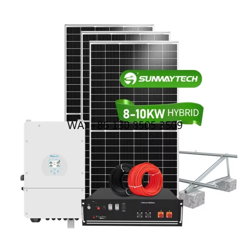 8000w Hybrid System Solution Home Hybrid Solar Power with 8kw Hybrid Solar Inverter
