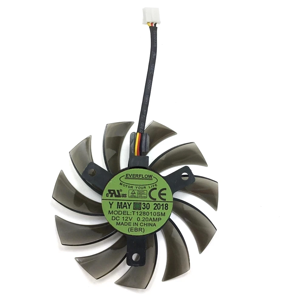 2pin/3pin Nova T128010SM PC Ventilador de Refrigeração Peças de Reposição para Gigabyte GTX580 GTX670 N580SO GTX460 GTX470 GTX580 HD5870