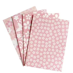 10 stücke pro packung Rosa kirschblüte umschlag papier nette Floral blume handgemachte falten DIY schreiben brief 17,5 cm * 12,5 cm