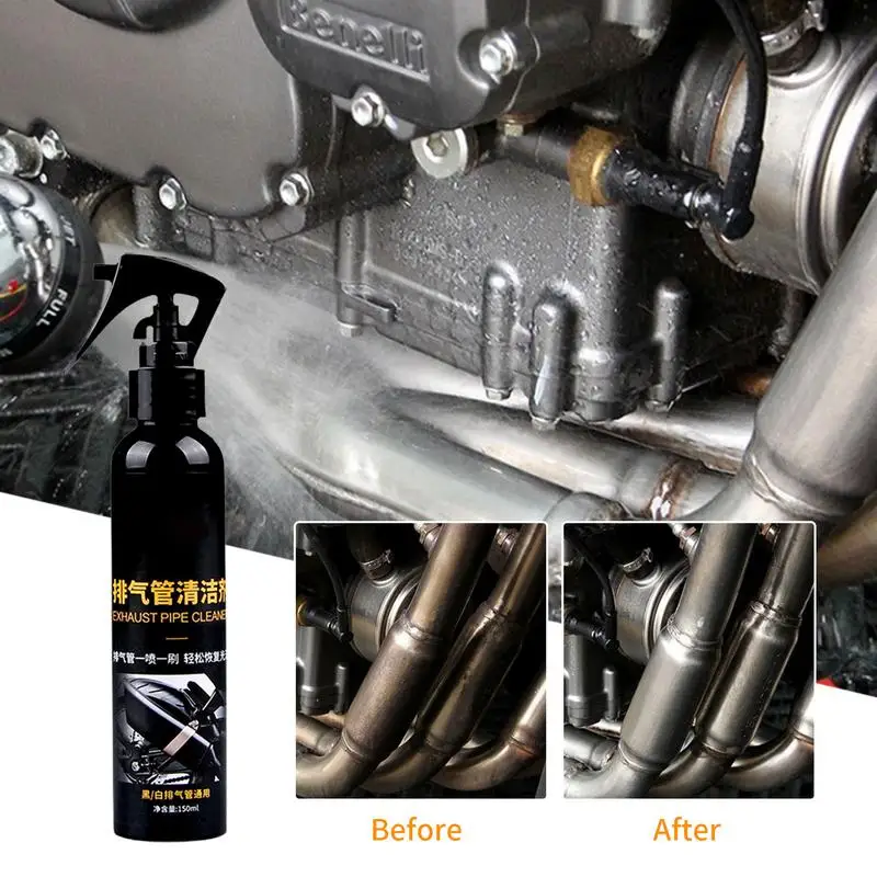 

150ml Car Motorcycle Exhaust Pipe Cleaner Metal Pipe Derusting Spray Rust Remover Wash Detailing Supplies For Car Maintenance