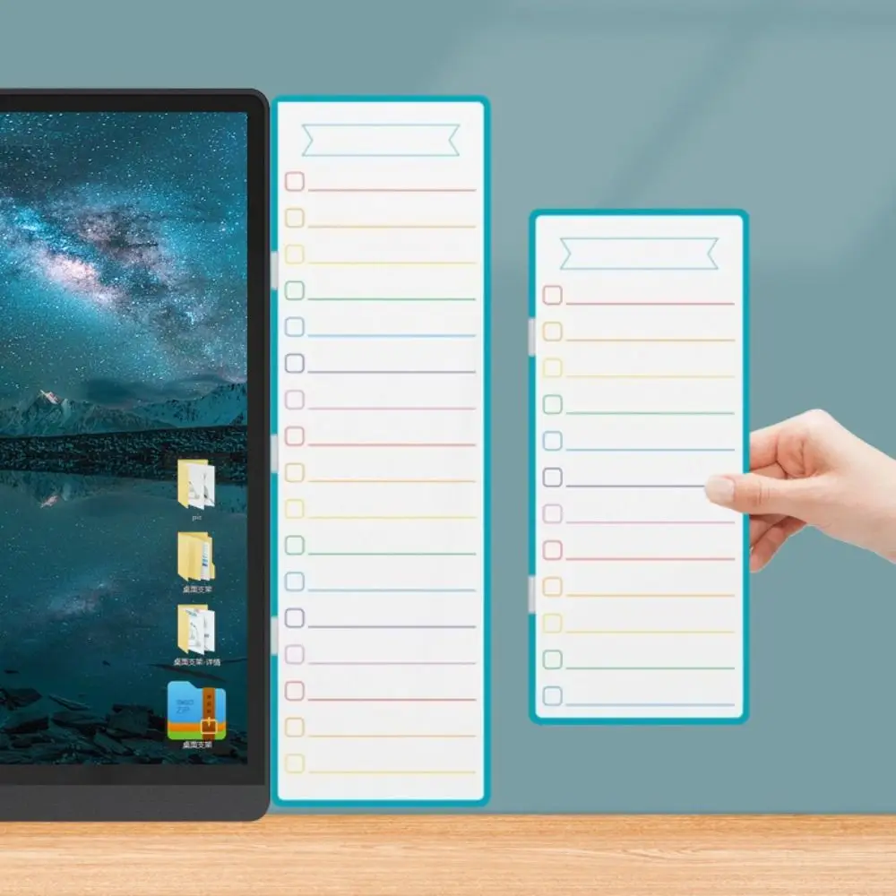 Side Note Board Baked Paint Board Monitor Message Board Whiteboard Surface Sticky Note Holder Screen Memo Panel Workstation