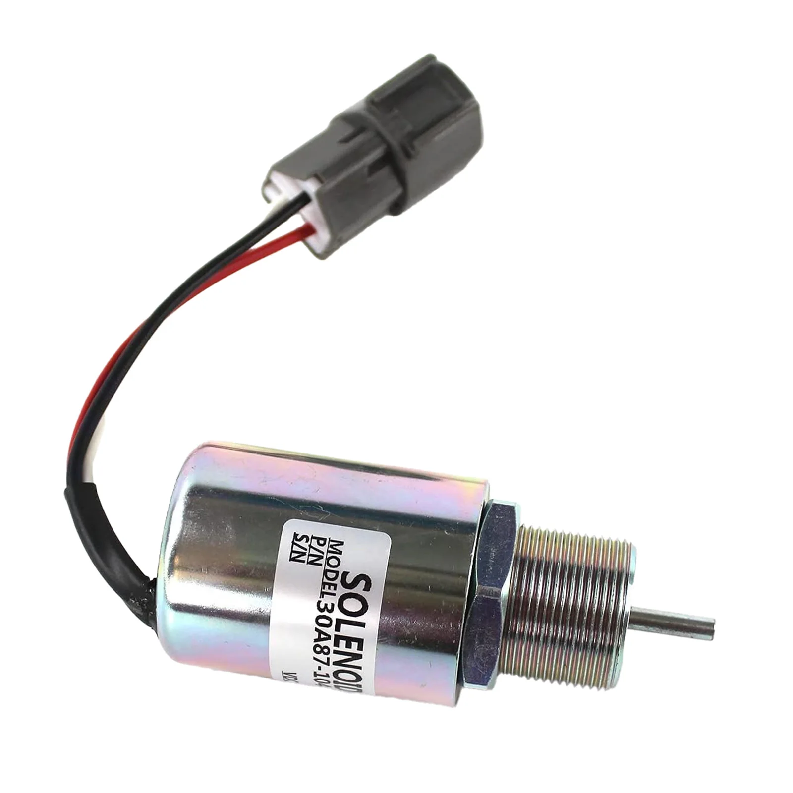 Fuel Shutdown Stop Solenoid 30A87-10400 For Mitsubishi S3L2-61SD S3L2-61SDH S4L2-61SD S4L2-61SDH