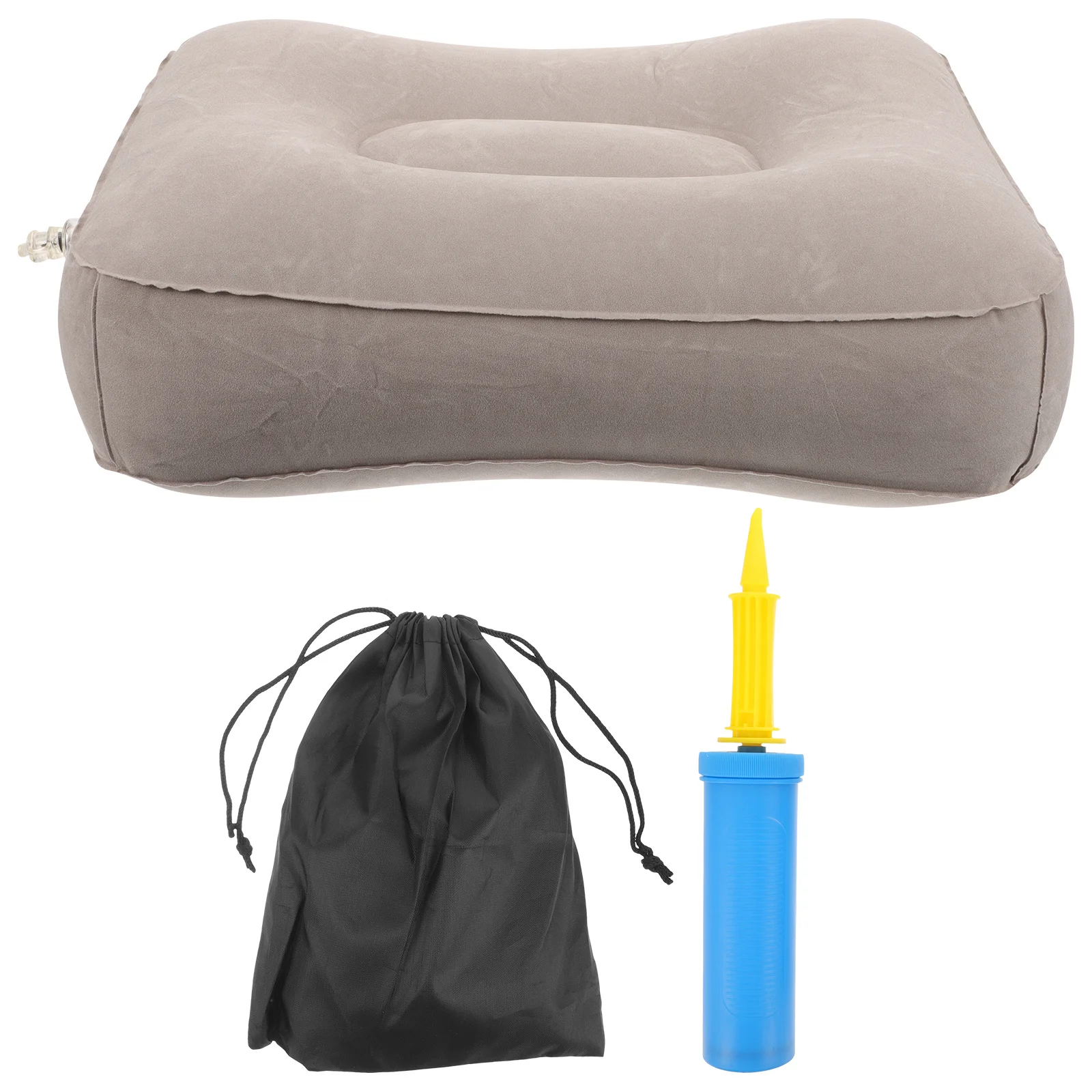 1Set Inflatable Footrest Pillow PVC Comfortable Leg Support Foot Rest for Airplane Travel Office Home Car Train Essentials