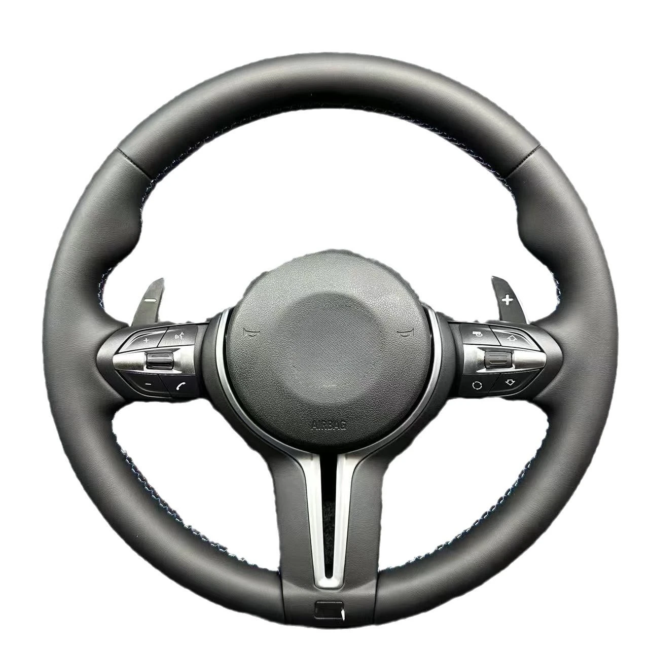 

Applicable to M-style pure leather sports style steering wheel modification assembly in the early and late stages of E60, cross-