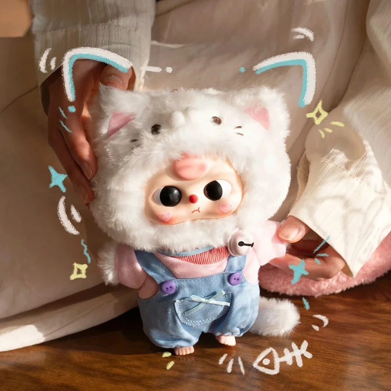 

New Original Baby Three Doll Kitten Wardrobe Series Plush Vinyl Blind Box Kawaii Bag Keychain Surprise Box Girls Birthday Gift