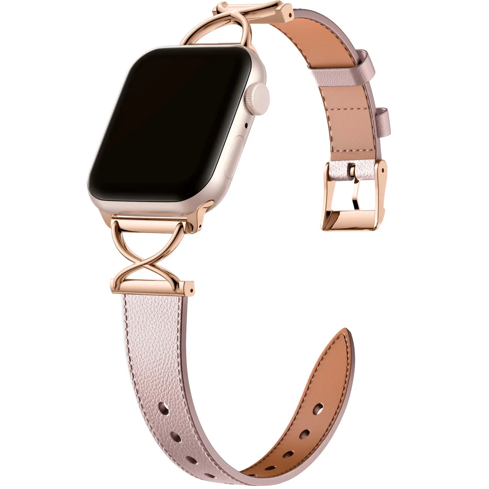 Lederband für Apple Watch Ultra 3/2/1 Band Damen 49 mm 42 mm 44 mm 45 mm 40 46 mm Luxusarmband für IWatch 11 10 9 8 7 6 SE Correa – Detail 18
