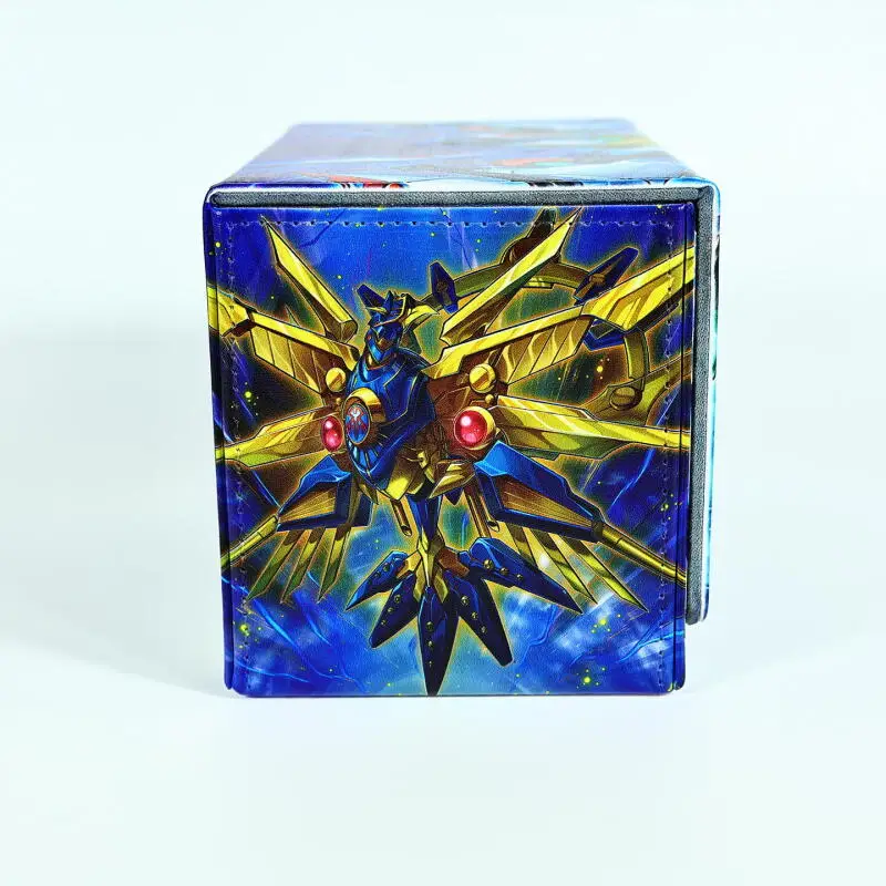 Yu-Gi-Oh! Raidraptor - Satellite Cannon Falcon DIY Large Capacity Leather Card Box Anime Game Collection Card Storage Box 130+