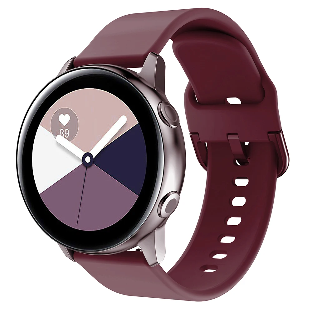20mm 22mm Silicone Strap For Samsung Galaxy Watch 3 4 5 Smart Watch Band for Galaxy Watch 42mm 46mm Active 2 Gear S3 image 2