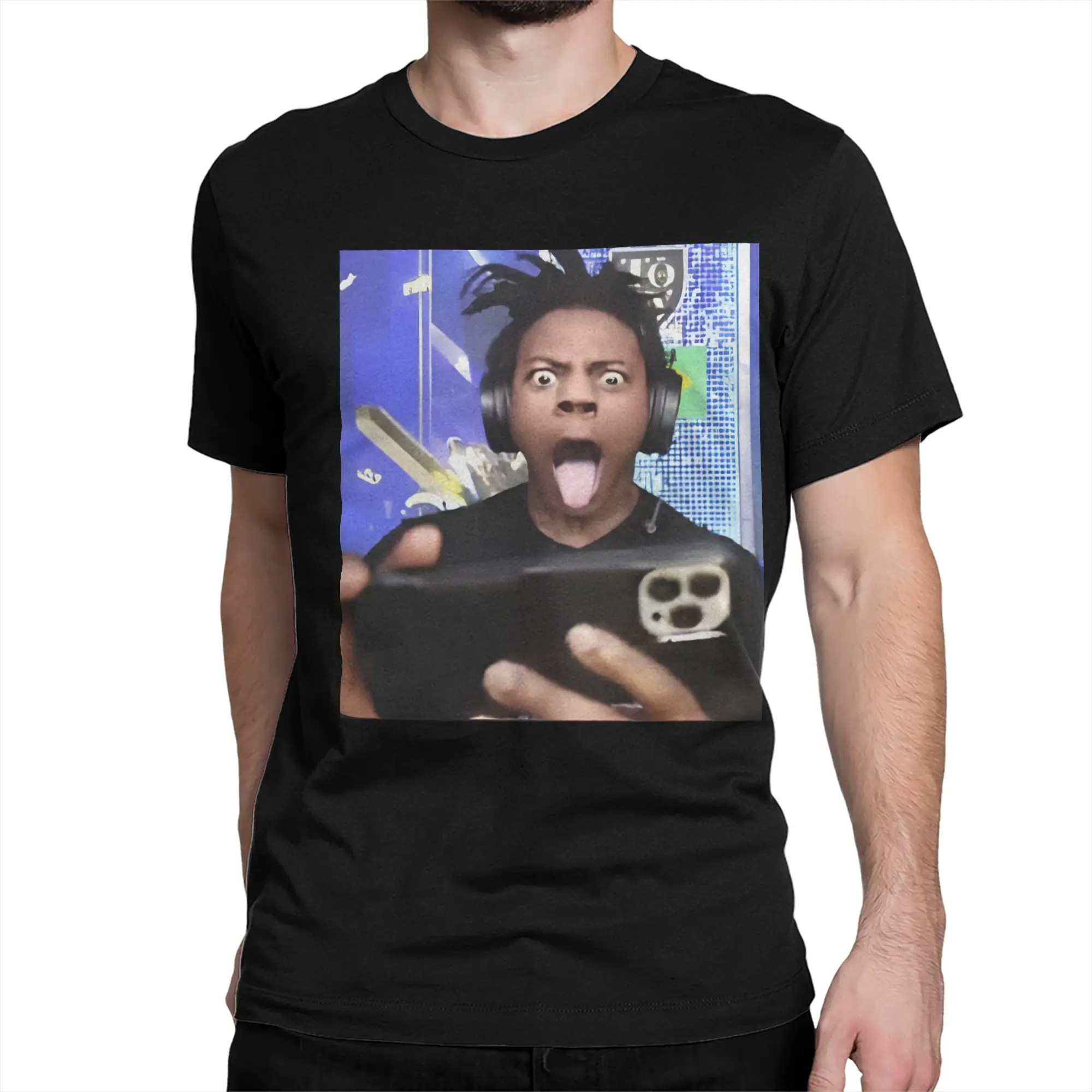 IShowSpeed Funny YouTuber T Shirts Men Women Pure Cotton Vintage T-Shirts Crewneck  Tee Shirt Short Sleeve Clothes Plus Size