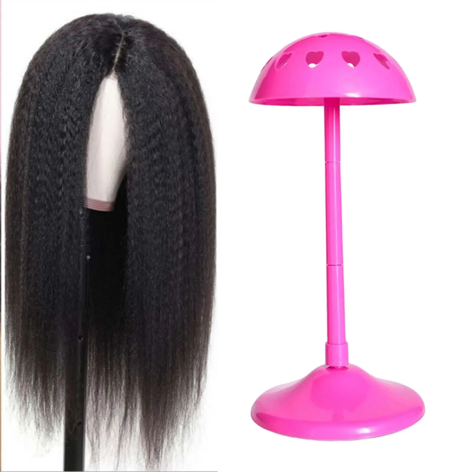 PP Hat Display Stand Adjustable Height for Hair Styling Drying Hat Storage Cute Shape