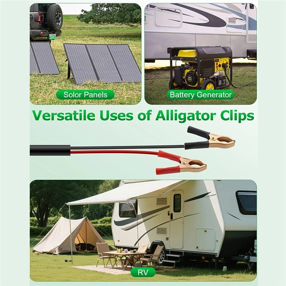 2/3/5 متر 12-48 فولت التمساح كليب إلى تيار مستمر كابل الطاقة 16AWG سلك ل Starlink Mini مع المدمج في التبديل ل Starlink Mini الملحقات