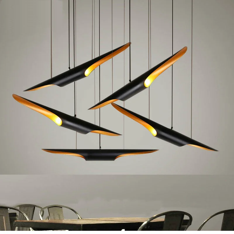 Postmodern Aluminum Pendant Lamps Coffee Shop Restaurant Clothing Store Hanging Lamp Bar Kitchen Pendant Light led Pendant Light