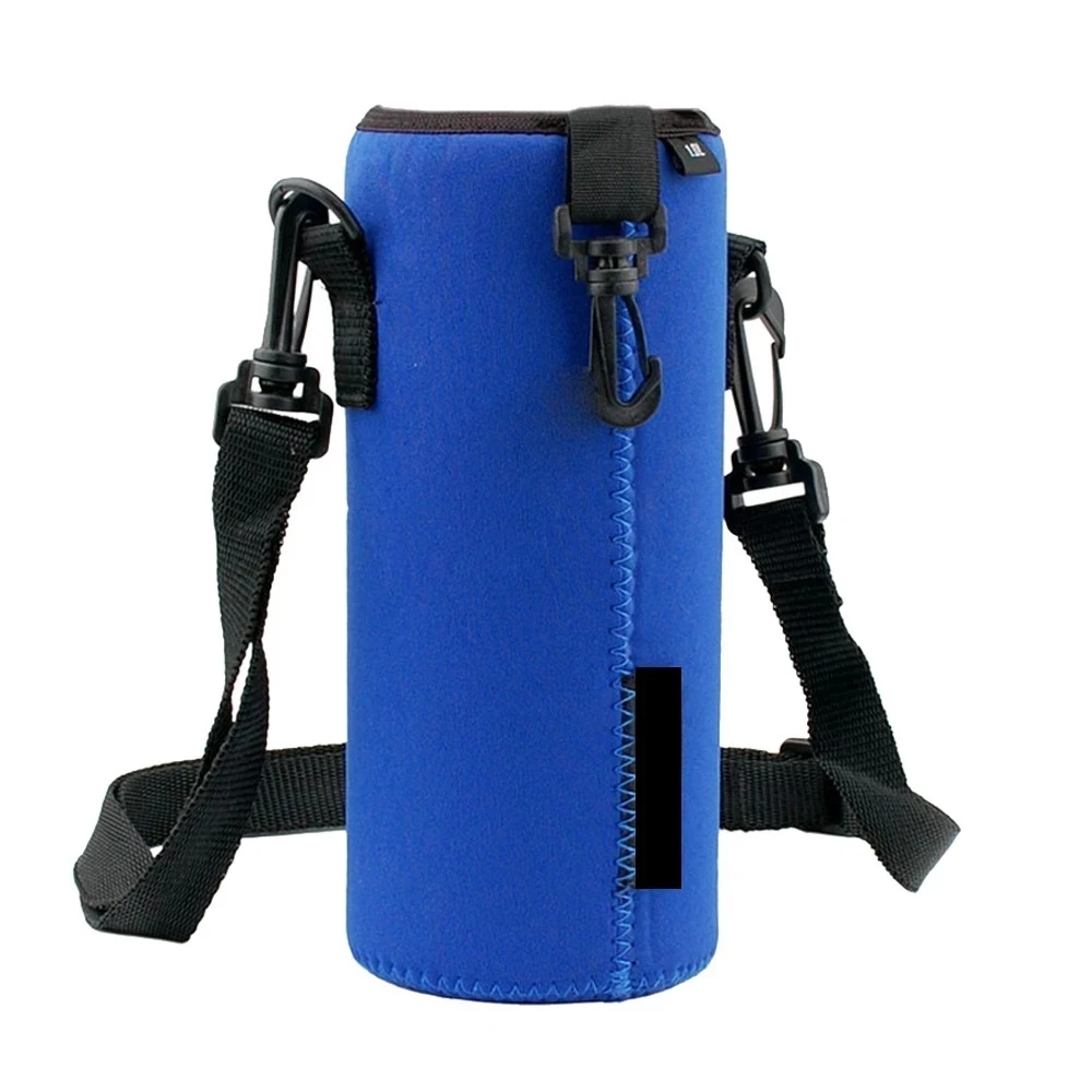 Portable Water Bottle Carrier Sports Insulated Neoprene Holder Pouch Bag Strap 550ml Sleeve  Shoulder Adjustable S
