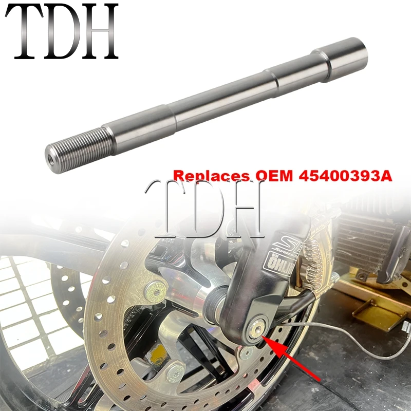 30cm Front Wheel Axle Hub Spindle Shaft For Harley CVO Road Street Glide FLHXSE Ohlins Inverted Fork Legs Motorcycle Accessories
