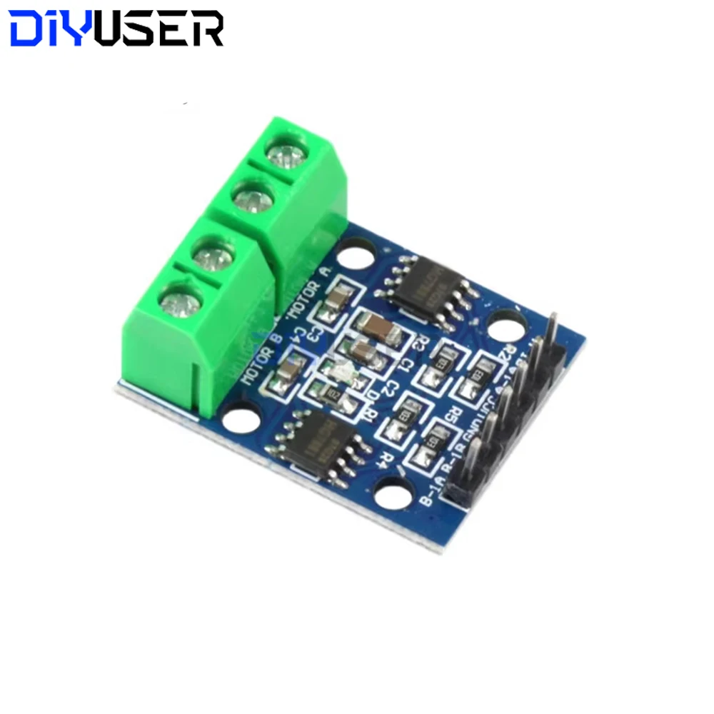 L9110S DC-Motortreiber-Modul, Dual-H-Bridge-Kanal für Smart Car Roboter, 2,5-12V DC-Motorgeschwindigkeitsregler-Platine