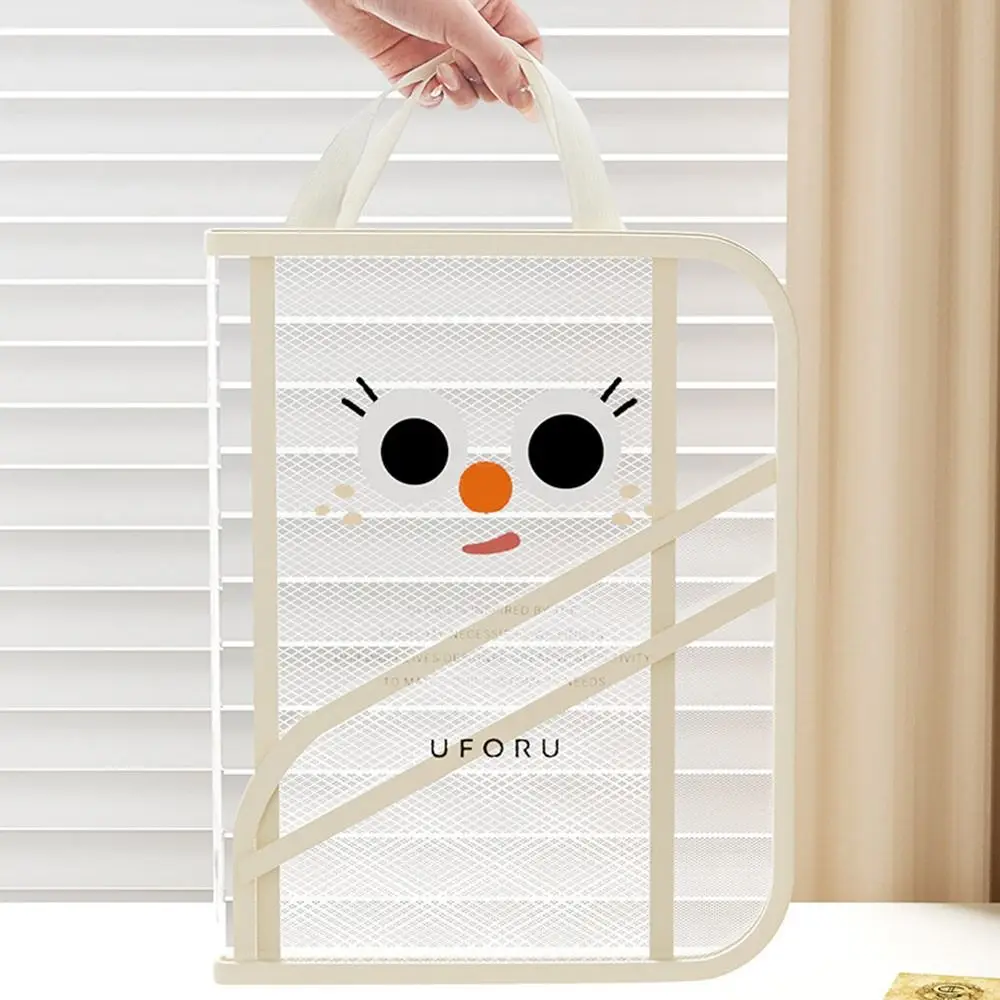 

New Transparent Book Storage Bag Large Capacity Dustproof Document Bag Waterproof Foldable Handbag