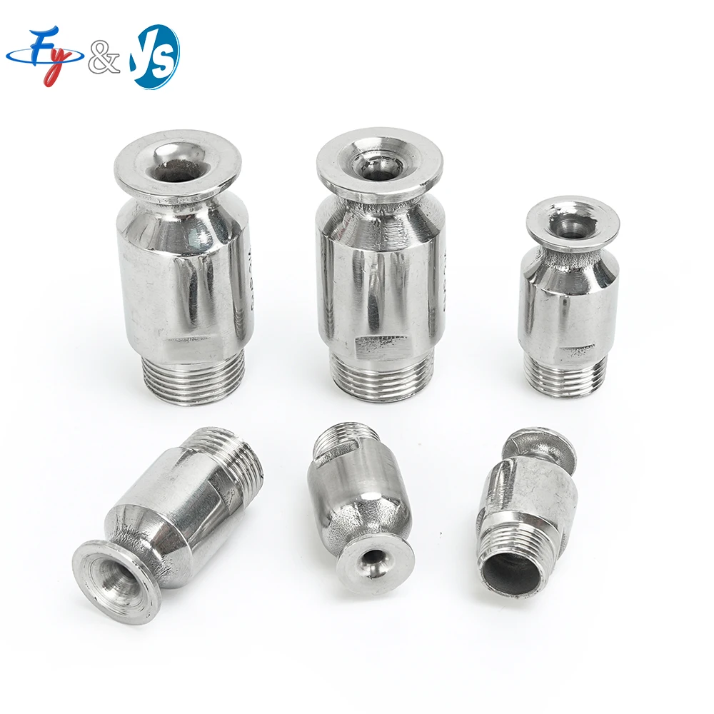 316L Stainless Steel Large Diameter SMP Solid Cone Nozzle Anti-Clogging Dust Removal Cleaning with High Flow Spray Nozzle