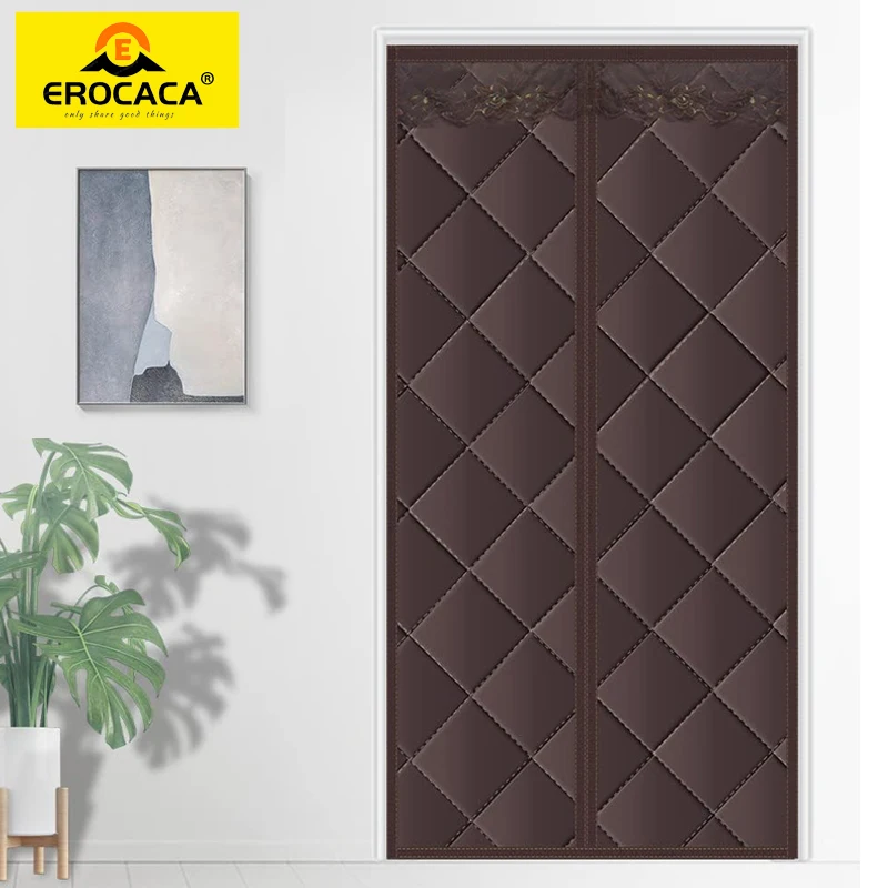 

EROCACA Warm Winter Door Curtain Anti-mosquito Warmth Anti-Wind Partition Curtain Bedroom Kitchen Anti-smoke Air Conditioner