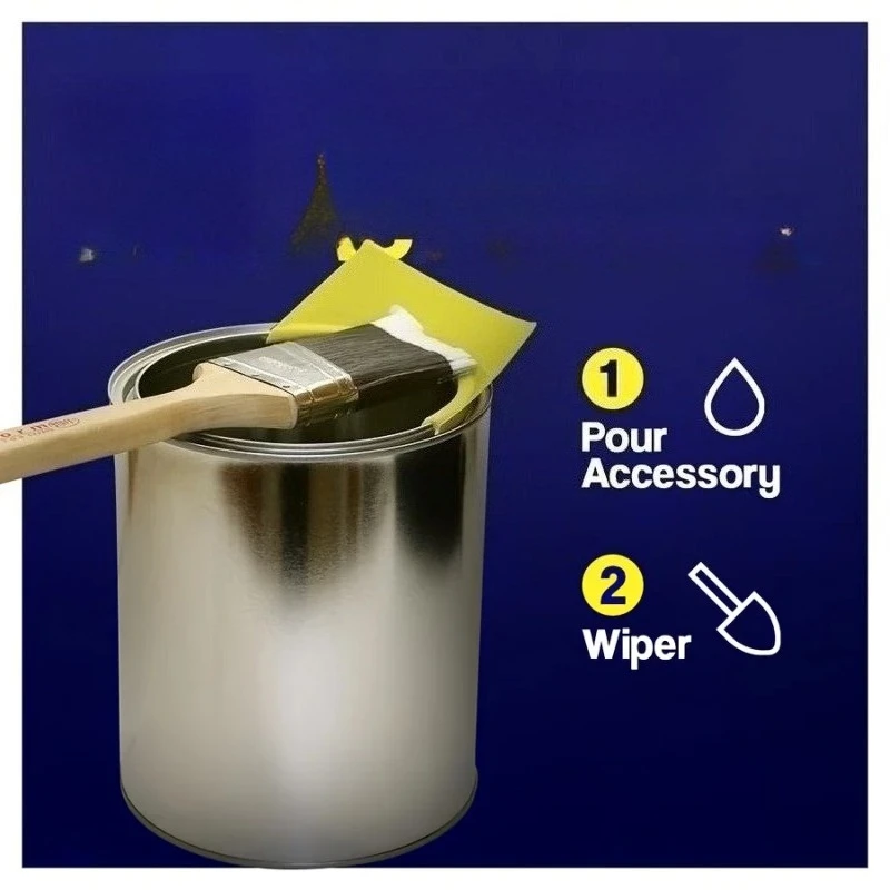 1pc Paint Can Spout, Fits All Pint, Quart Painting Cans, All In One Pouring Accessory,Paint Brush Holder,Paint Bucket Attachment