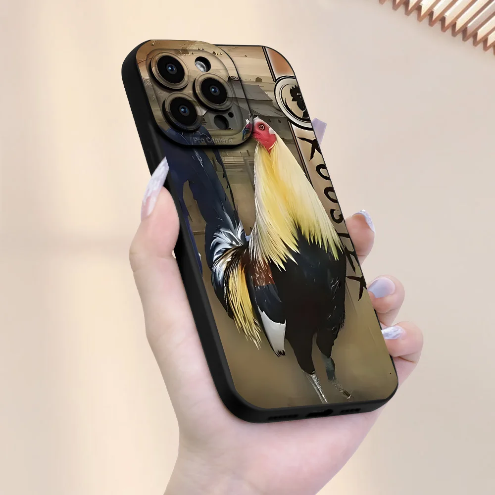 حافظة هاتف بنمط الديك ممتازة، حافظة هاتف غير لامعة جديدة رائجة البيع، مناسبة لهاتف آيفون 17 16 15 14 13 بروماكس. #5