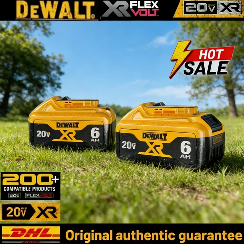 

30Original DEWALT battery 20V 5/6Ah rechargeable lithium-ion battery，DCB205 DCB201 DCB203 Power Tool battery. DEWALT 20V battery