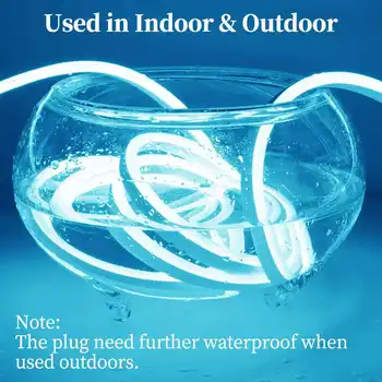 5V 12V 24V LED霓虹燈條 6mm窄繩柔性膠帶矽膠管條 防水 DIY標誌 紅綠藍黃粉白 10 最佳銷售 12伏LED燈條 - №10