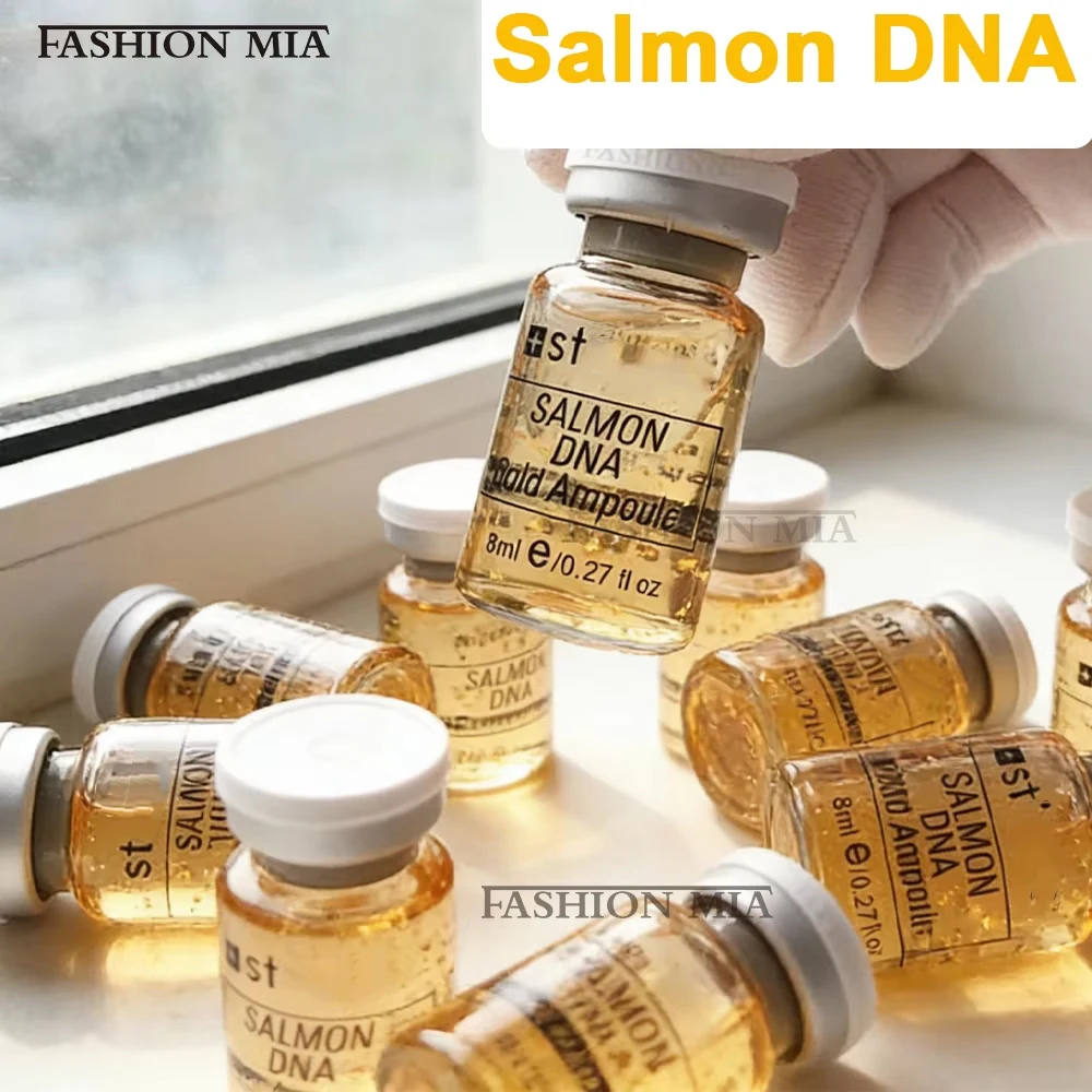 Kit Inicial de Sérum Potencializador de Pele com Ampola de DNA de Salmão e Ouro 8ml, Creme BB Hidratante e Rejuvenescedor para Cuidados com a Pele