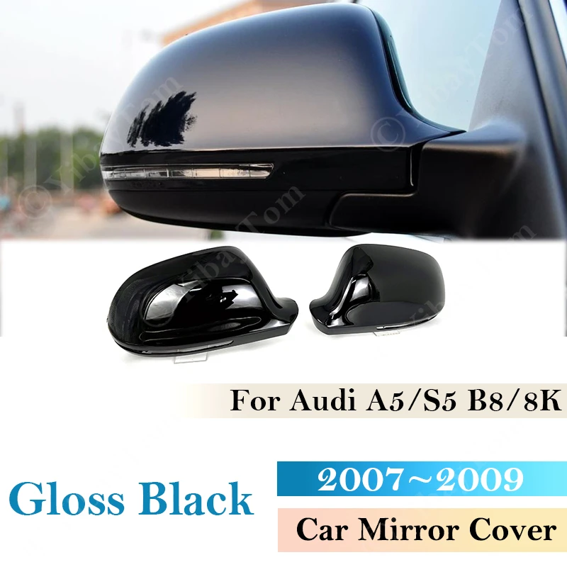 

Replacement Mirror Rear View Cover For Audi A5 S5 A4 S4 B8 8K A6 S6 4F C6 A8 S8 D3 Q3 SQ3 A3 8P Carbon Cap Wing RearView Side
