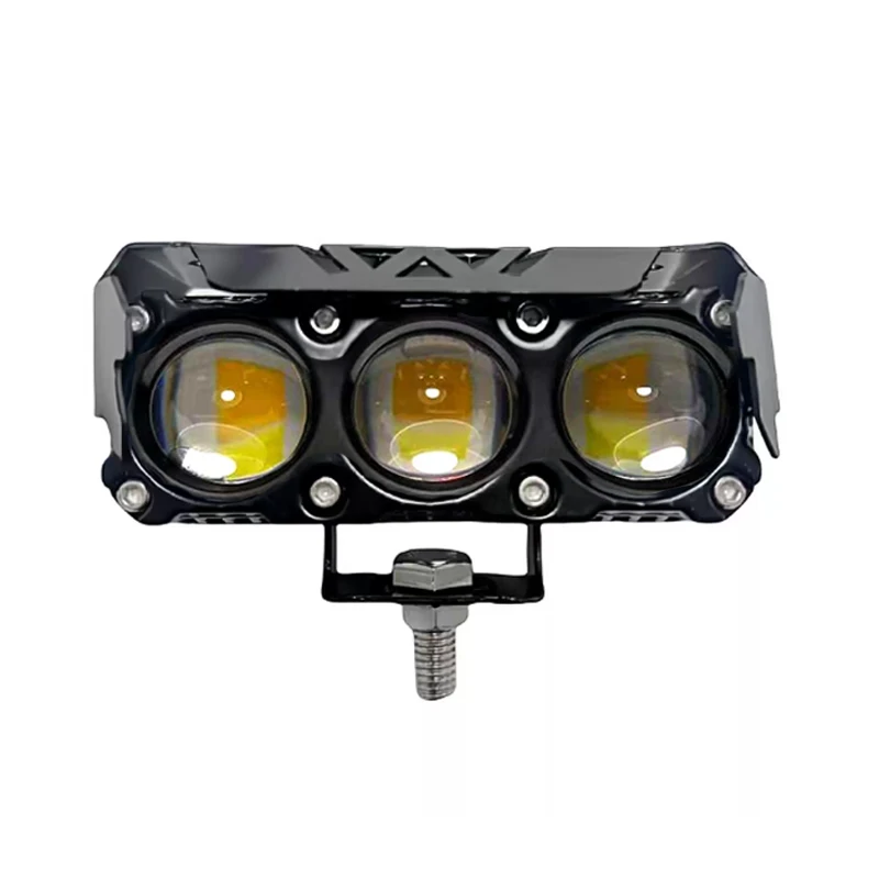 

2pcs White Yellow 3.5inch Aluminum Alloy Motorcycle Electric Vehicle Modified Spotlight Large Steel Cannon Laser Light Off-road