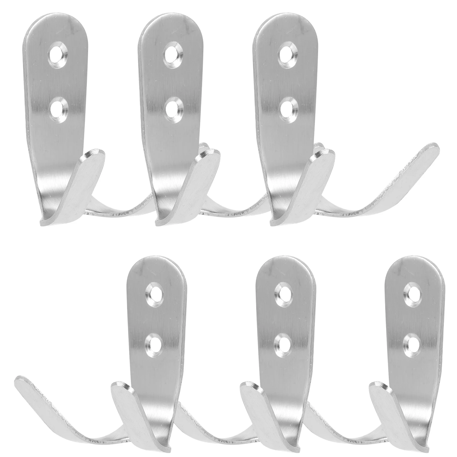 

Reels Stainless Steel Hook Wall Rack Metal Hooks Door Silver Student Clothes Racks