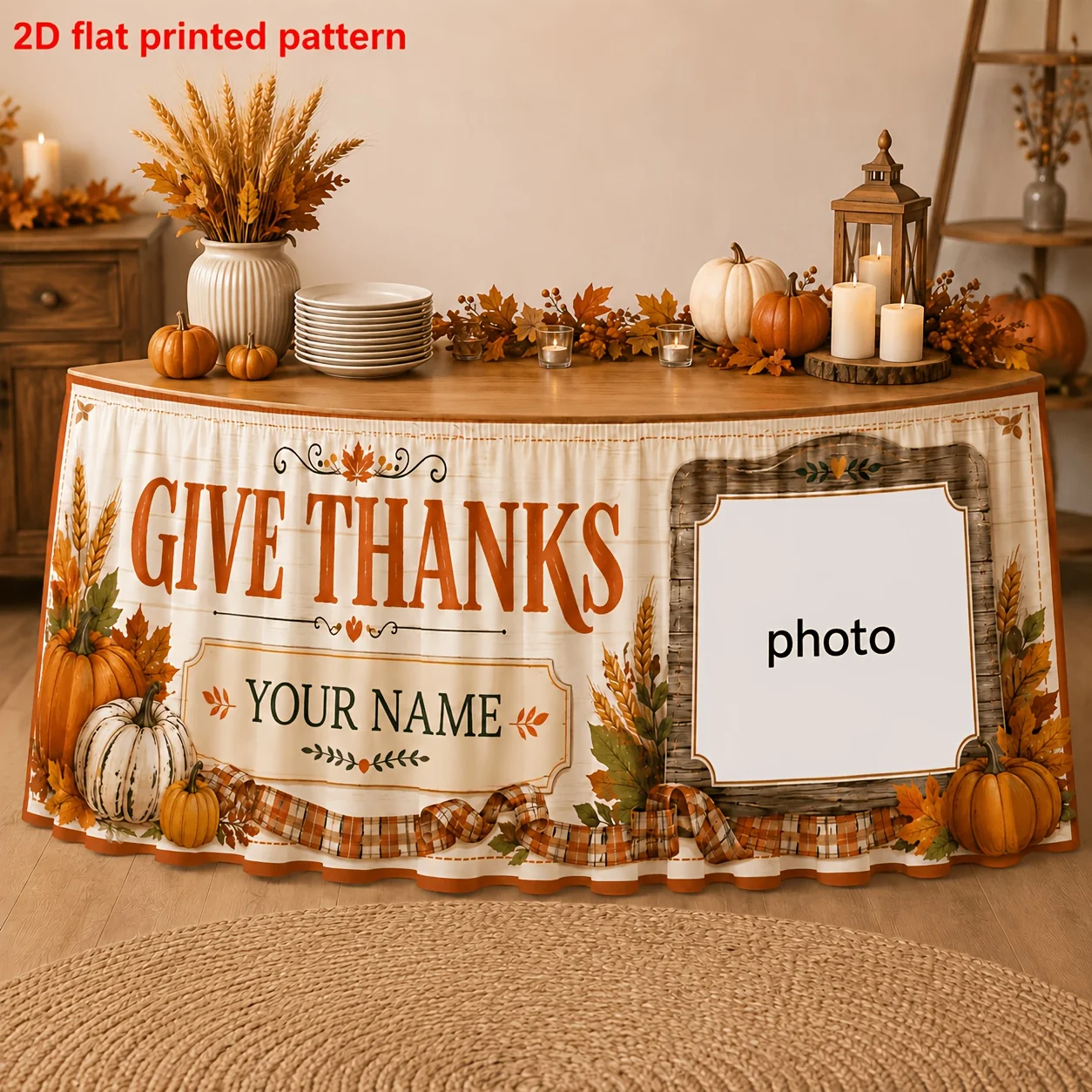1 Table Skirt Father or Business Action Abbora Printing