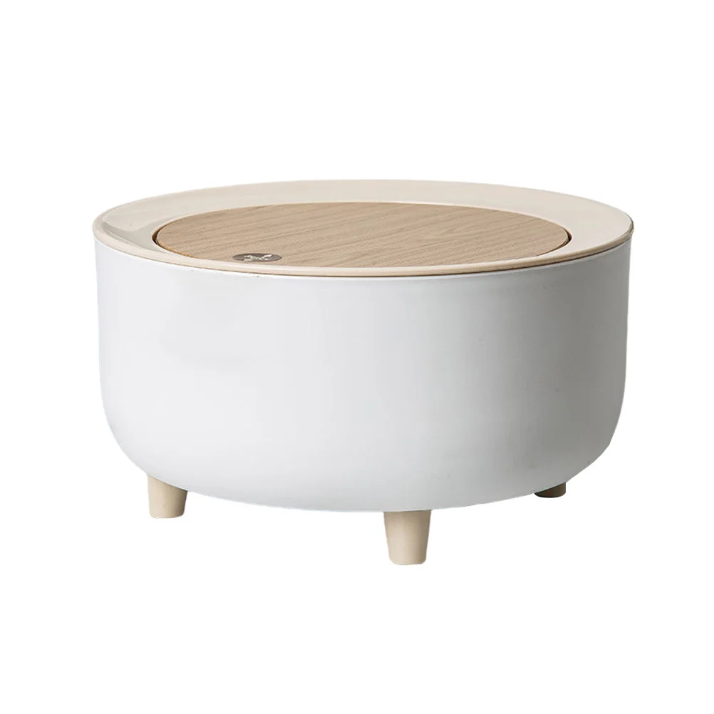 

1Pcs Desktop Trash Can Covered Small Waste Bin for Bathroom Office Bedroom Multi-Purpose Storage Container Sundries Organizer