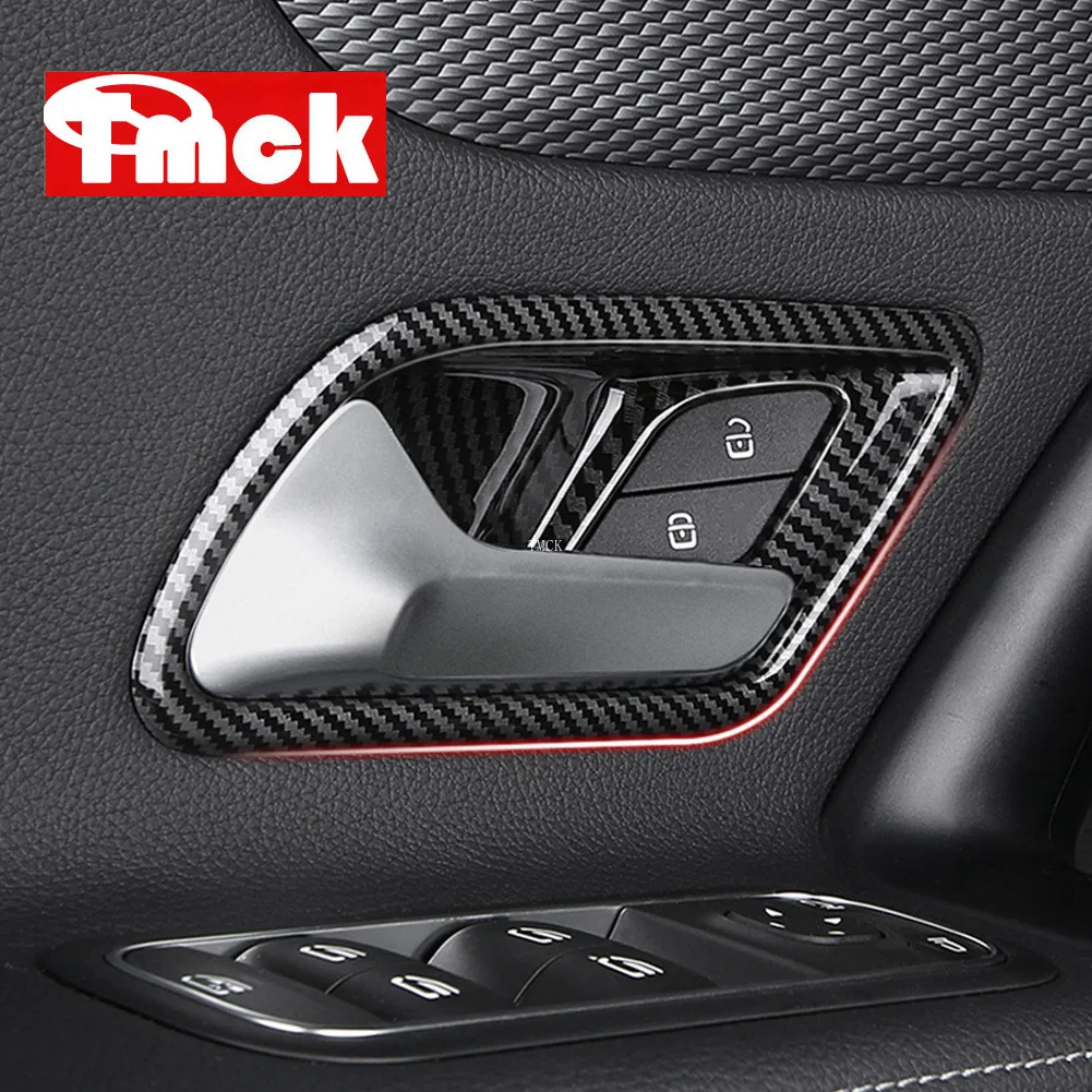 For Mercedes Benz A CLA Class W177 V177 C118 W118 AMG A35/45 CLA35 CLA45 2019-2023 Car Inner Door Handle Bowl Cover Trim Sticker