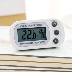 Fridge Thermometer With Hook Anti-Humidity LCD Display Refrigerator Freezer  Temperature Monitor Electric Digital Thermometer