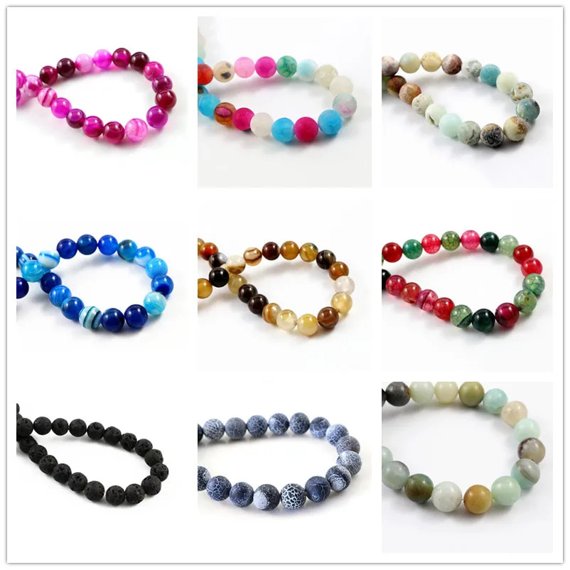 

8 мм 45 шт./Строка натуральный вулканический камень лавовый натуральный камень круглые бусины для браслета ожерелья DIY аксессуары для изготовления ювелирных изделий