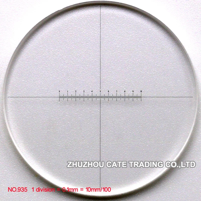 Durchmesser 24 mm Stereomikroskop Okular Mikrometer Graticule Lineal Okularabsehen für Olympus Mikroskop CX23 BX SZX Serie – Detail 10